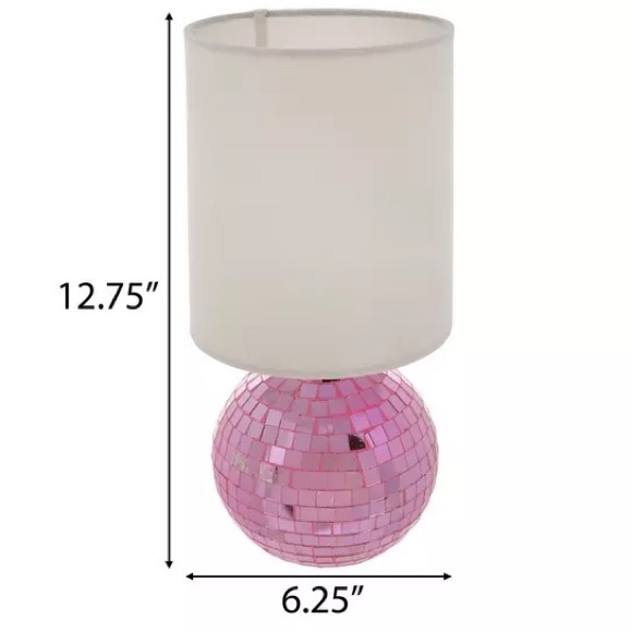 Pink Disco Ball Lamp - Picture 3 of 5